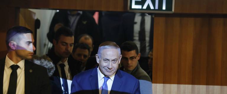 Israeli Prime minister Benjamin Netanyahu in Jerusalem on February 18, 2019.