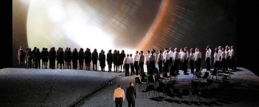 A scene from Act I of Wagner's "Parsifal."