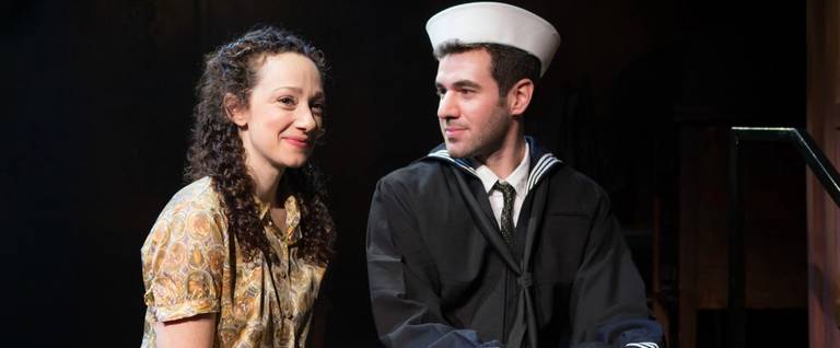 Megan McGinnis and Zal Owen in 'Goldstein' at Actors Temple Theatre