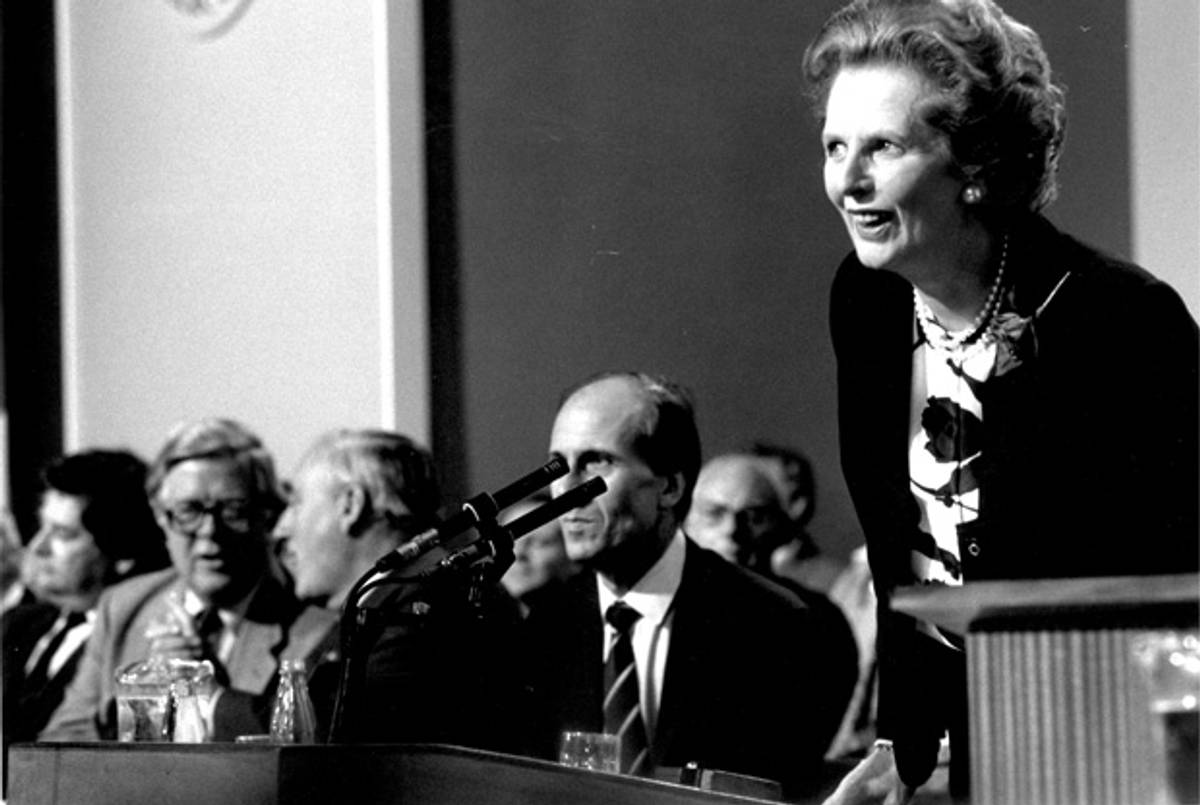 Margaret Thatcher, October 1986.(Keystone/Getty Images)