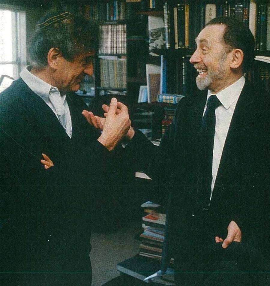 David Weiss Halivni with his childhood friend Elie Wiesel