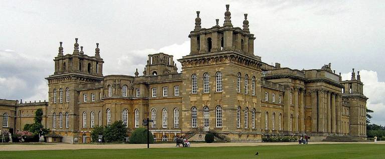 Blenheim Palace in Woodstock, Oxfordshire, England. 