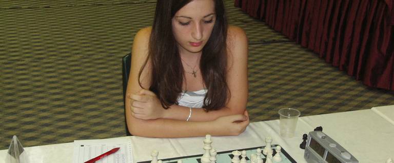Nazí Paikidze at the World Junior Chess Championship in Gaziantep, Turkey, 2008. 