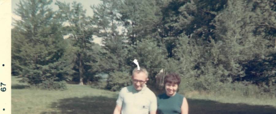 The author's parents in the Catskills, 1967.