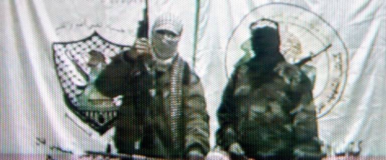A television grab from a videotape provided by the fundamentalist Palestinian militant group Hamas.