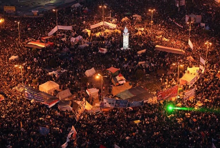 Tahrir Square this past January 25.(Jeff J Mitchell/Getty Images)