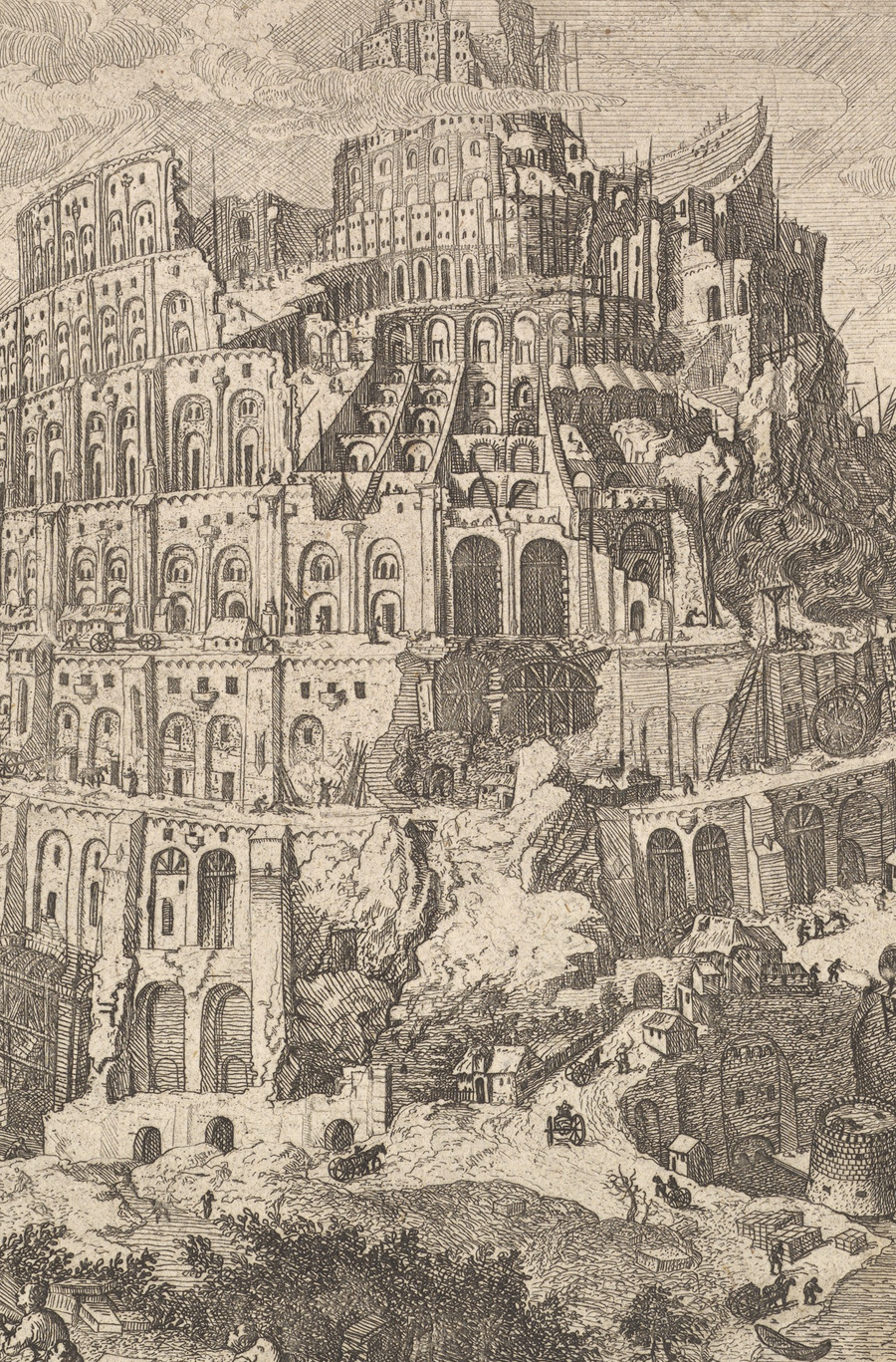 ‘The Tower of Babel,’ Anton Joseph von Prenner (1683-1761)