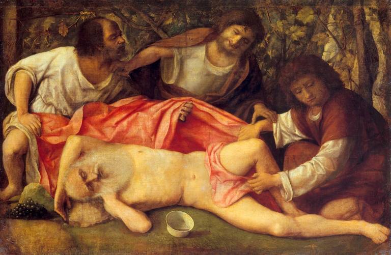 Giovanni Bellini, 'Drunkenness of Noah,' circa 1515