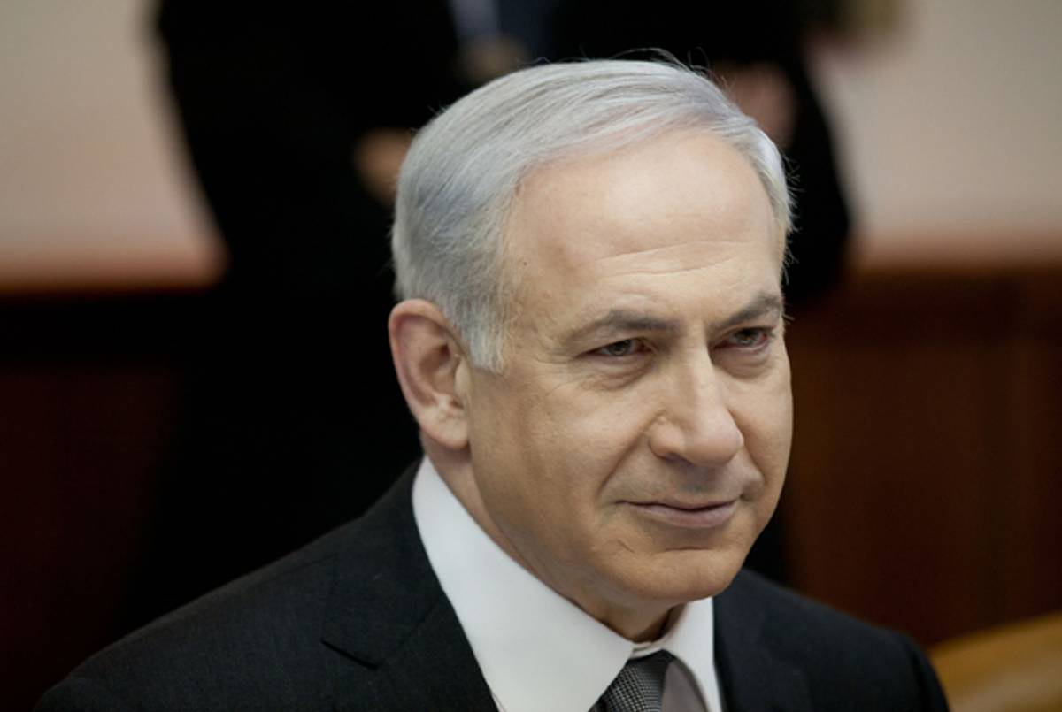 Prime Minister Netanyahu last week.(Uriel Sinai/AFP/GettyImages)