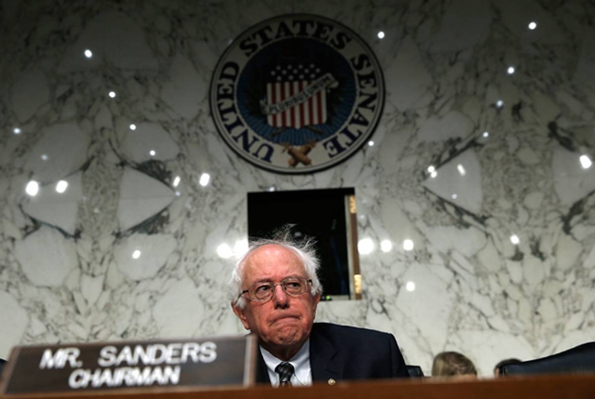 Vermont Senator Bernie Sanders, chairman of the Senate Veterans' Affairs Committee, on September 9, 2014 in Washington, D.C. (Win McNamee/Getty Images)