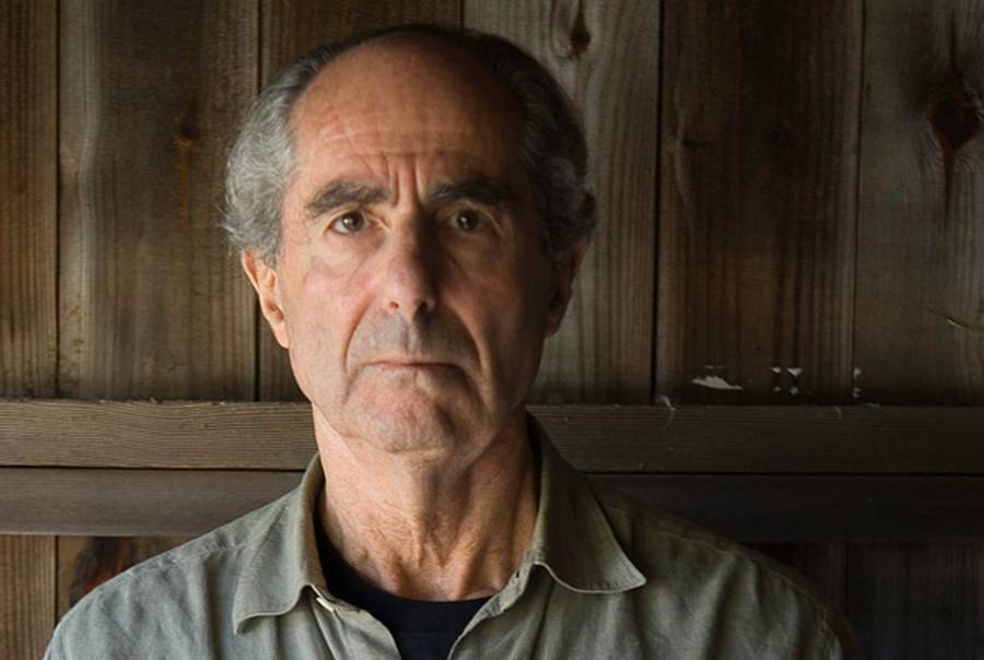Philip Roth at his home in Warren, Ct., Sept. 5, 2005.(Douglas Healey/AP)