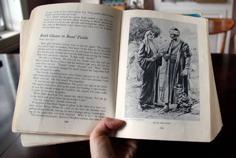 Ruth and Boaz in Egermeier’s Bible Story Book.
