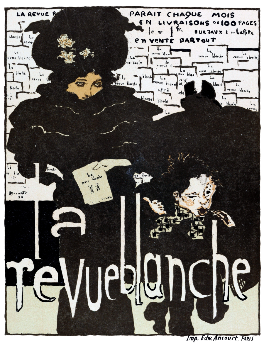 Revue blanche magazine poster, 1890s