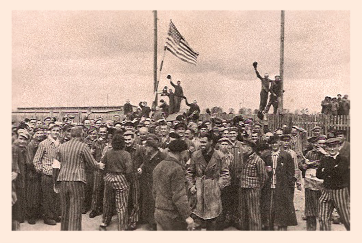 The liberation of Dachau.(Photo: Arland B. Musser of the U.S. Army Signal Corps)