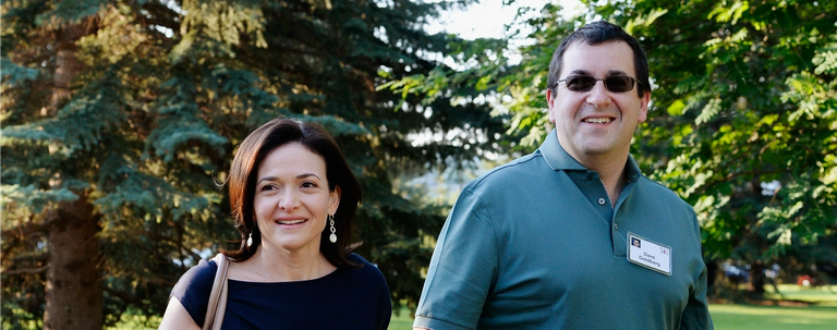 Sheryl Sandberg and David Goldberg in Sun Valley, Idaho, July 10, 2013. 