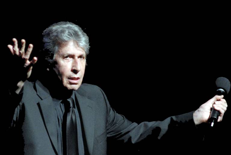 Comedian David Brenner performs at the Kimmel Center for the Performing Arts in Philadelphia on April 6, 2010. (William Thomas Cain/Getty Images)