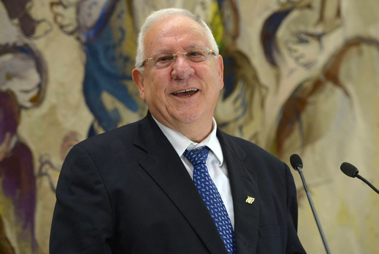 Newly elected Israeli President Reuven Rivlin makes a speech after the vote at the Knesset, on June 10, 2014.(Amos Ben/GPO via Getty Images)