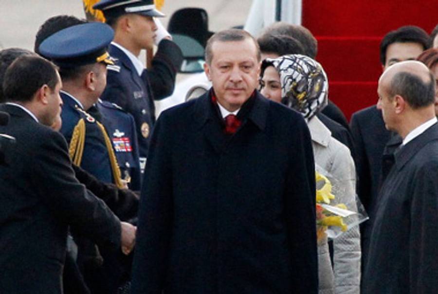 Turkish Prime Minister Erdogan last fall.(Yonhap News via Getty Images)