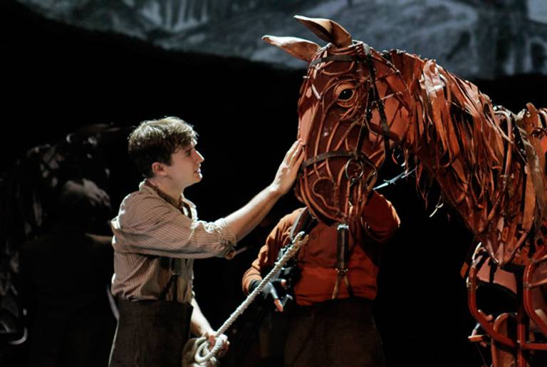 A scene from the National Theatre of Great Britain production of War Horse, currently at the Lincoln Center Theater in New York.(Paul Kolnik)