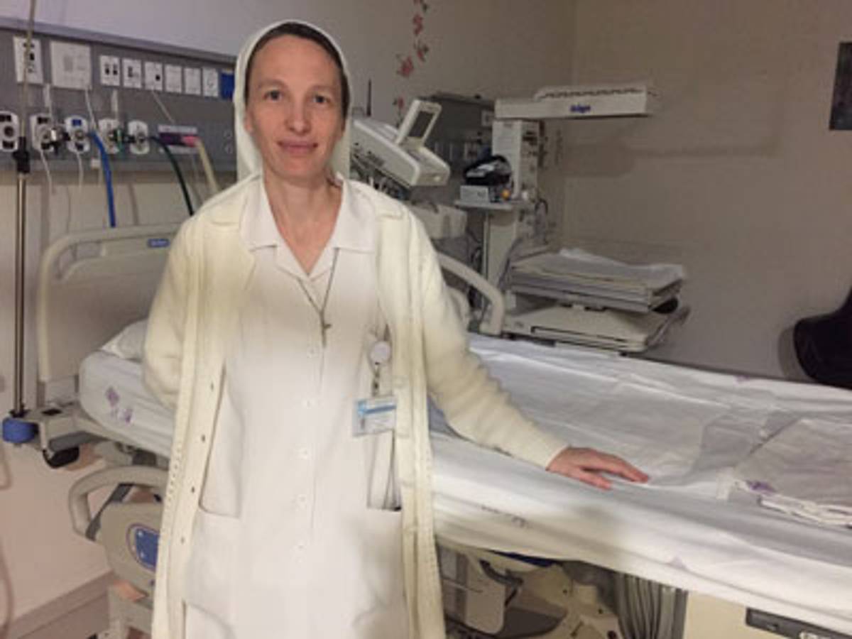 Sister Valentina Sala, head midwife at St. Joseph’s hospital. (Photo: Sara Toth Stub)