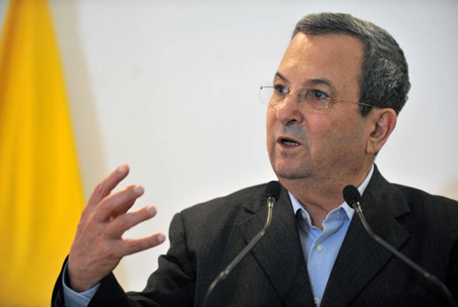Defense Minister Barak earlier this month.(Guillermo Legaria/AFP/Getty Images)