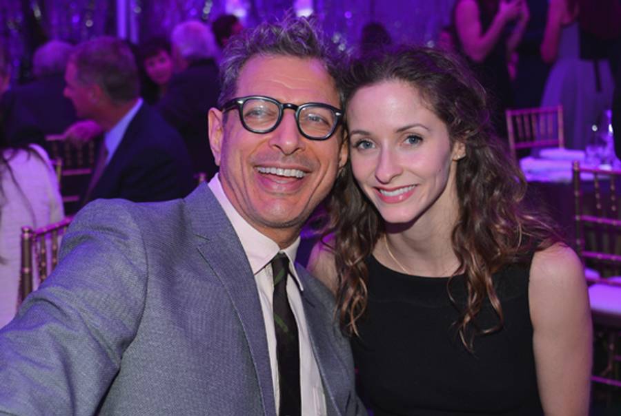 Jeff Goldblum and Emilie Livingston. (Alberto E. Rodriguez/Getty Images)