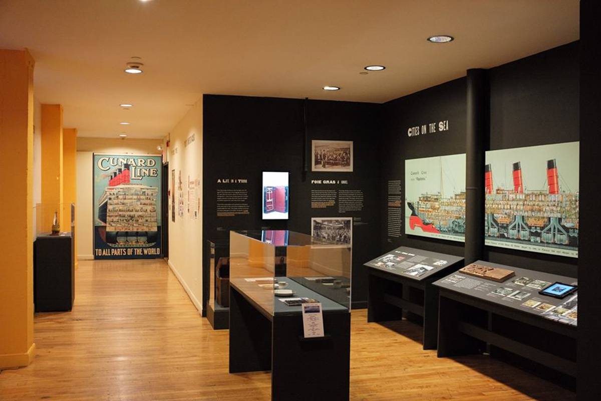 A look at the “Millions: Migrants and Millionaires Aboard the Great Liners, 1900-1914” exhibit at the South Streey Seaport Museum in New York, NY. (Facebook)