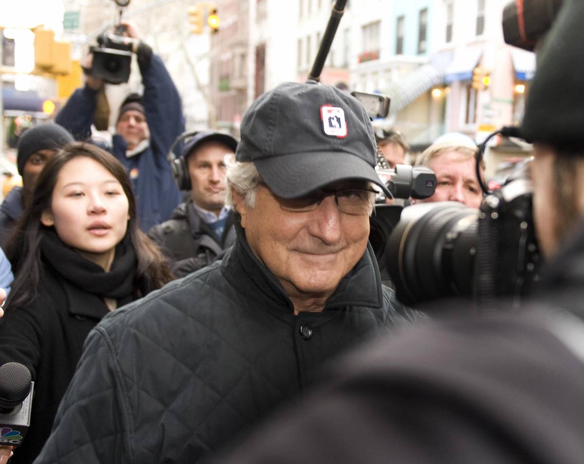 Madoff in New York City on December 17, 2008, the day he was placed under house arrest. (Don Emmert/AFP/Getty Images)