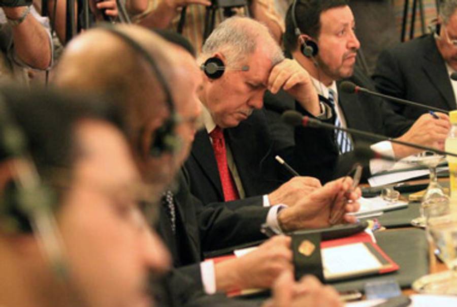 The Palestinian Ambassador to the Arab League.(Khaled Desouki/AFP/Getty Images)