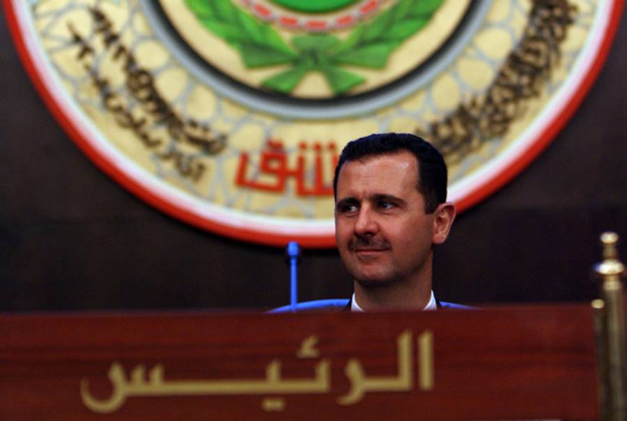 President Assad, who should have stuck to ophthalmology, in 2008.(Salah Malkawi/ Getty Images)