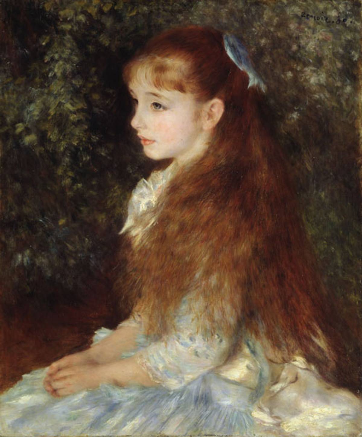 Pierre-Auguste Renoir, Portrait of Mademoiselle Irène Cahen d’Anvers, 1880. (E.G. Bührle Collection)