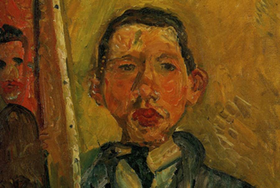 Chaim Soutine, Self Portrait, c. 1918.(The Henry and Rose Pearlman Foundation)