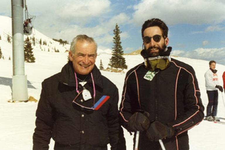 The author and his father during a 1985 ski trip.(All photos courtesy of the author.)