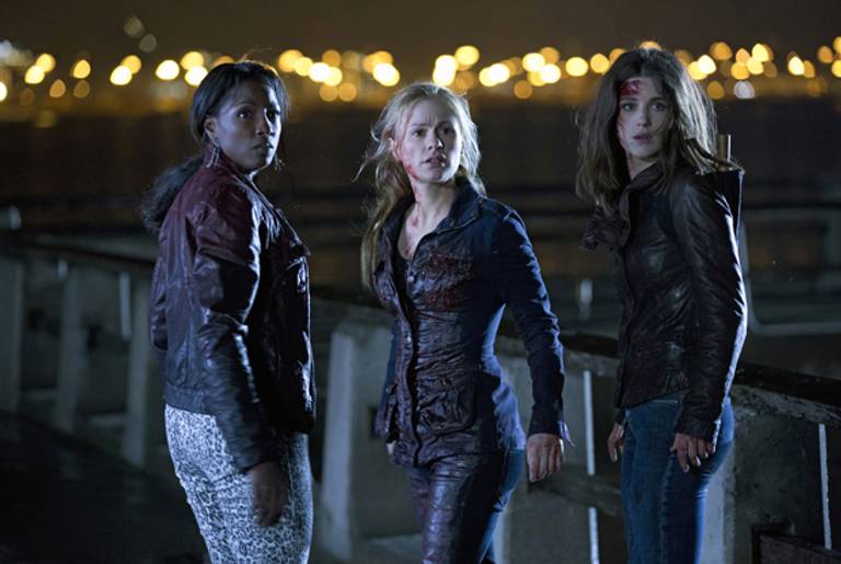 Rutina Wesley, Anna Paquin, Lucy Griffiths in a still from True Blood Season 6, episode 1.(John P. Johnson/HBO)