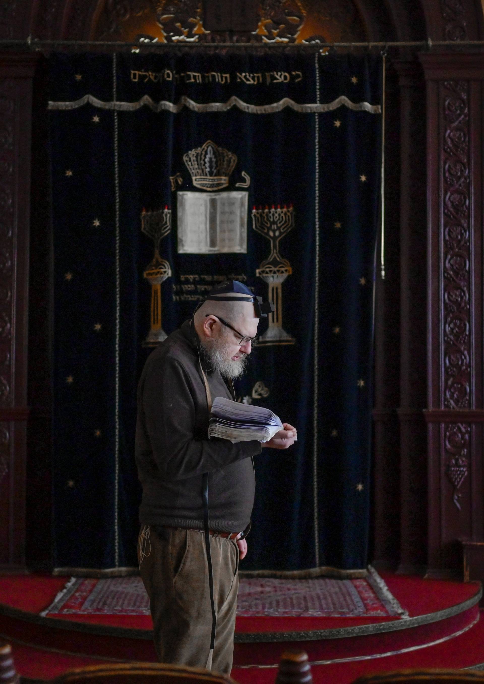 The Chabad Synagogue in Odessa, Ukraine, on March 9, 2022