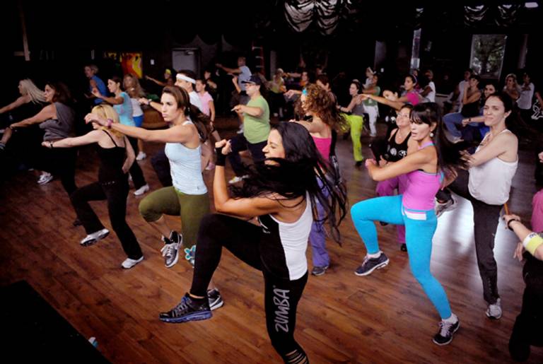 A scene from a standard Zumba class. (Jersey Fit Life)