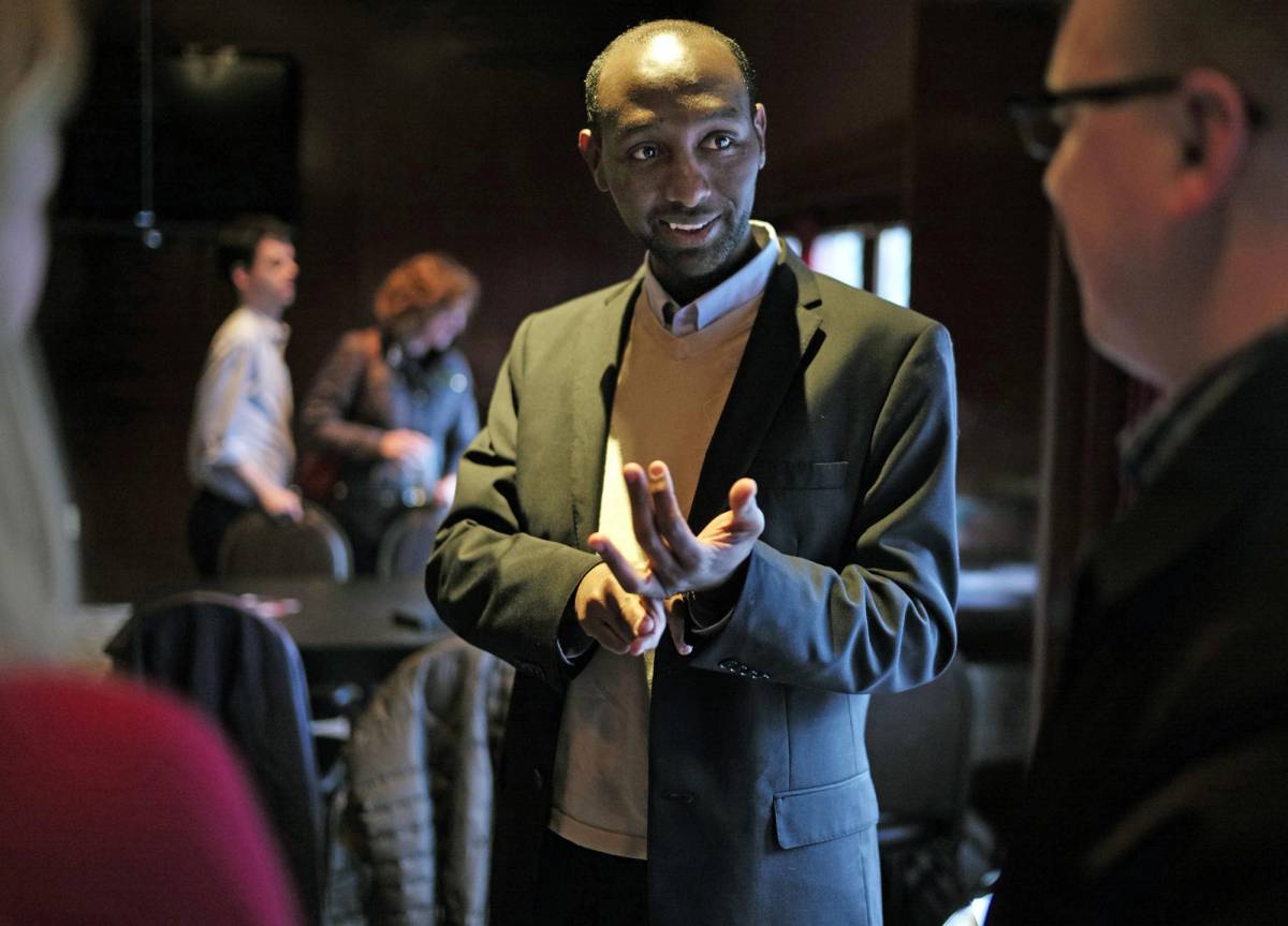 Mohamud Noor, during his 2014 campaign for state representative against a 21-term incumbent