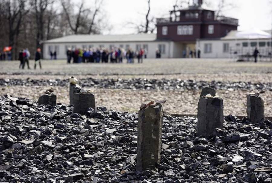 Ceremony marks the 70th anniversary of the liberation of the Nazi concentration camp Buchenwald on April 12, 2015 near Weimar, Germany.