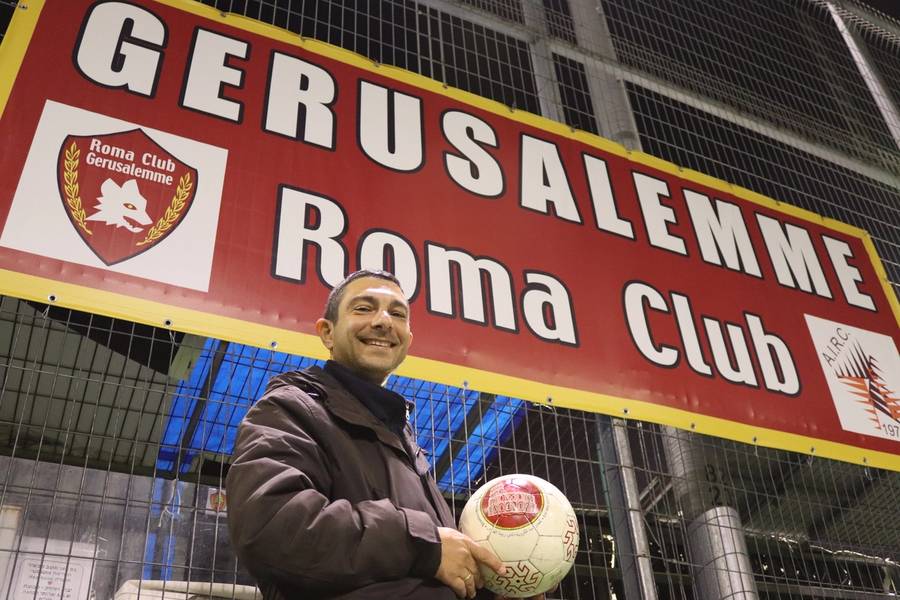 Samuele Giannetti, vice president of the Roma Soccer Club for Youth’s Jerusalem branch