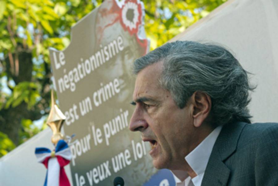 BHL earlier this month.(Bertrand Langlois/AFP/Getty Images)
