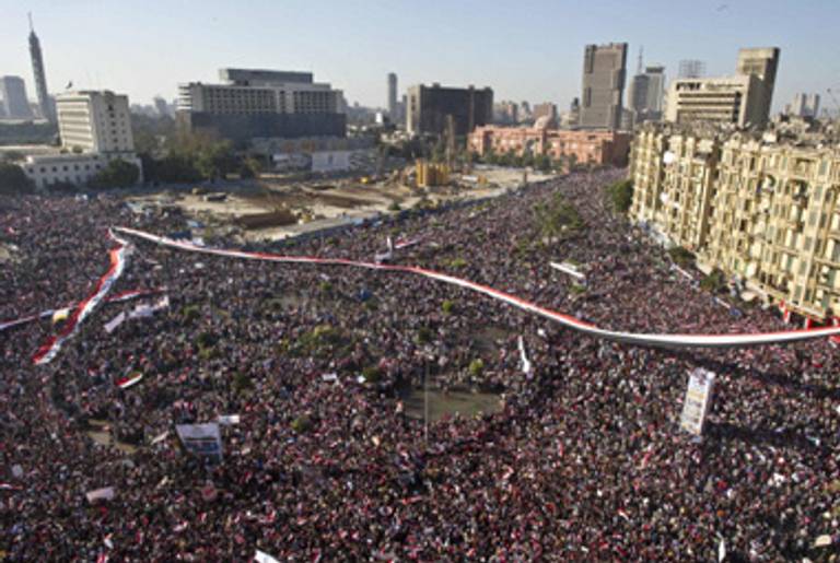 Tahrir Square today.(Pedro Ugarte/AFP/Getty Images)