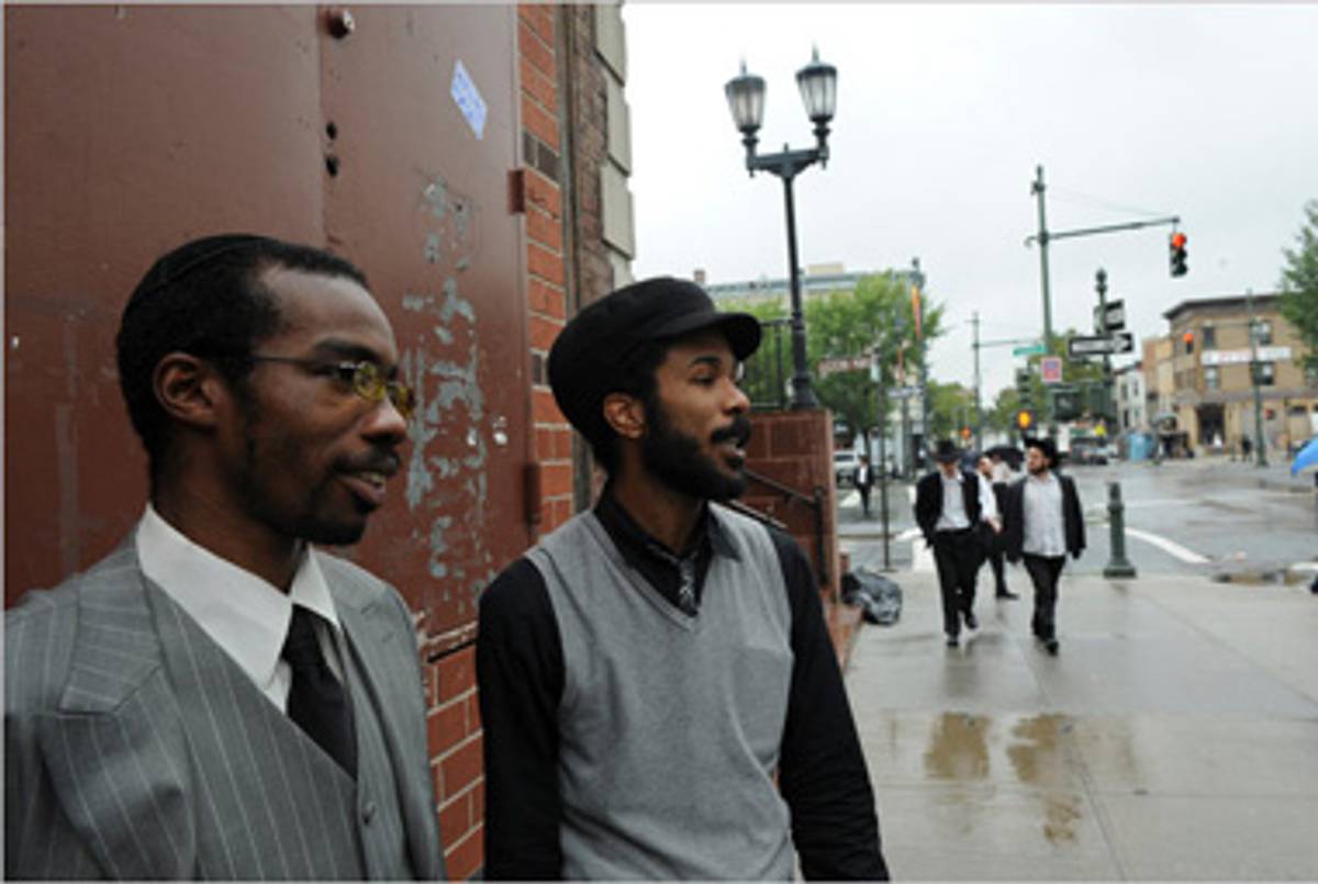 Shais Rison (left) and Yitzchak Jordan.(NYT)