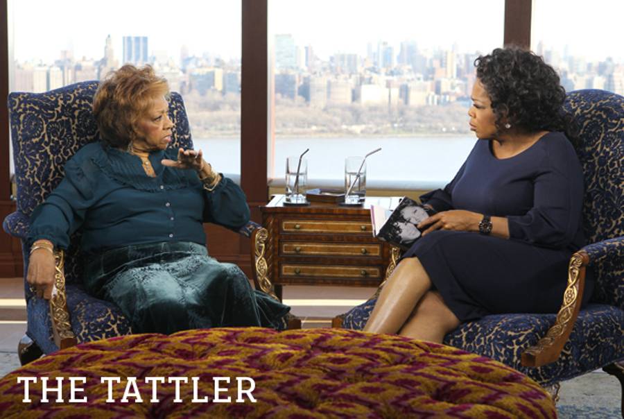 Oprah Winfrey sits down with Cissy Houston at her home in New Jersey on Jan. 22, 2013.(George Burns/Harpo Inc.)