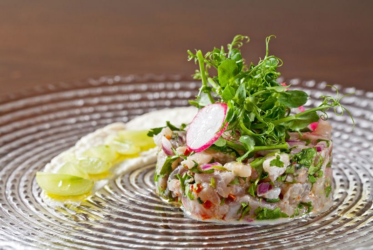 Marinated Fresh Anchovies on Pepper Salad