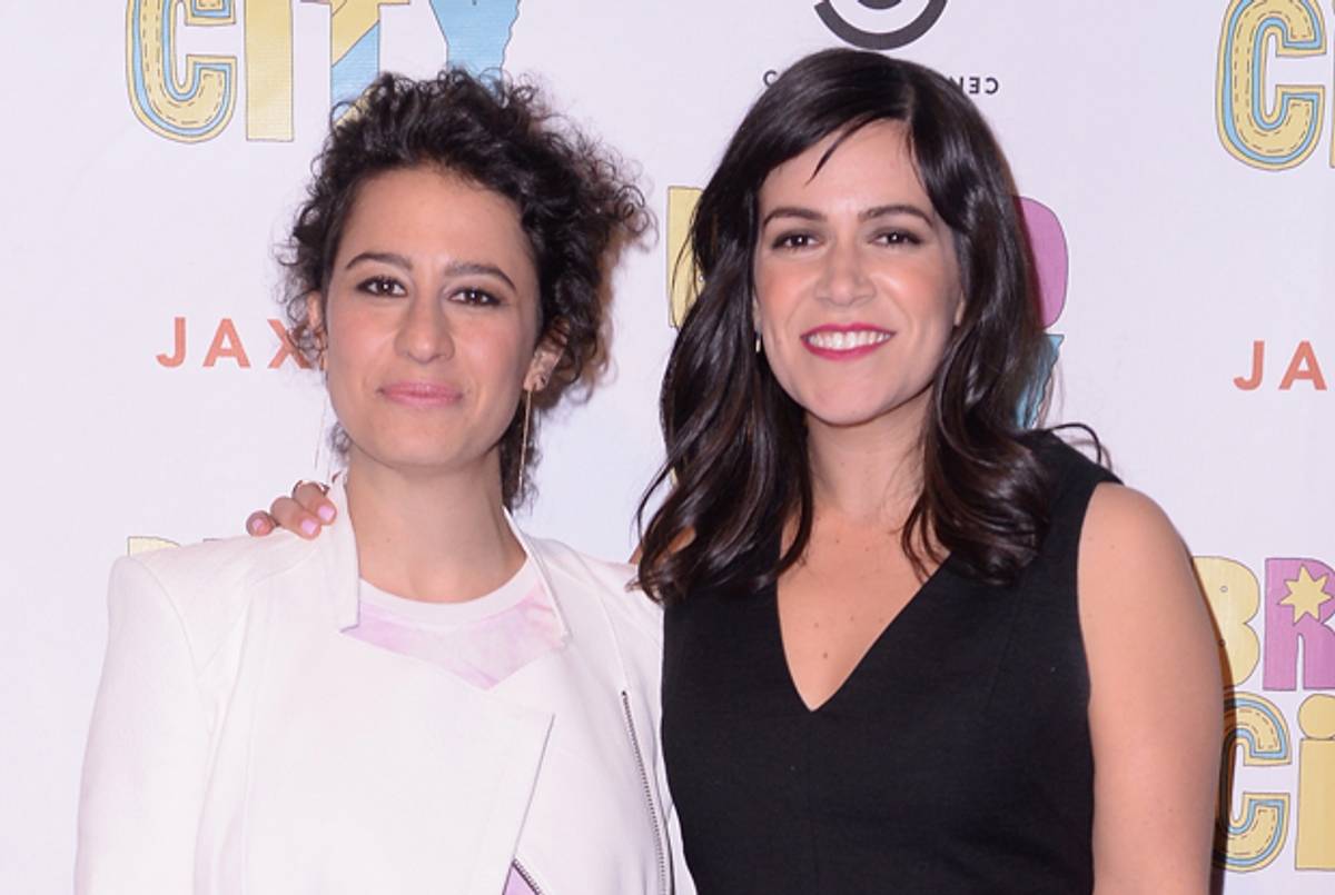 Ilana Glazer and Abbi Jacobson at the 'Broad City' Season 2 premiere on January 7, 2015 in New York City. (Stephen Lovekin/Getty Images for Comedy Central)
