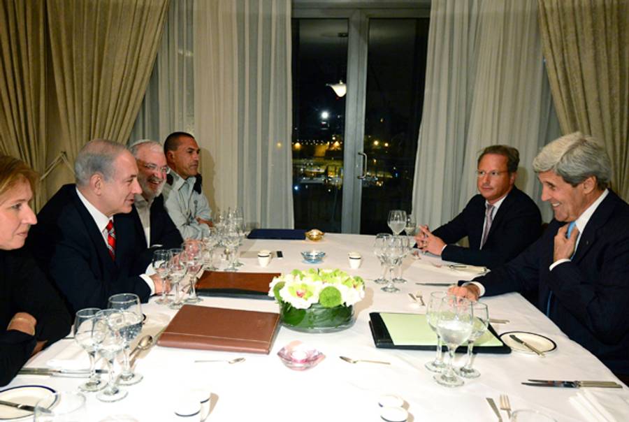 U.S. Secretary of State John Kerry meets with Israeli Prime Minister Benjamin Netanyahu on June 29, 2013 in Jerusalem, Israel. (Kobi Gideon/GPO via Getty Images)