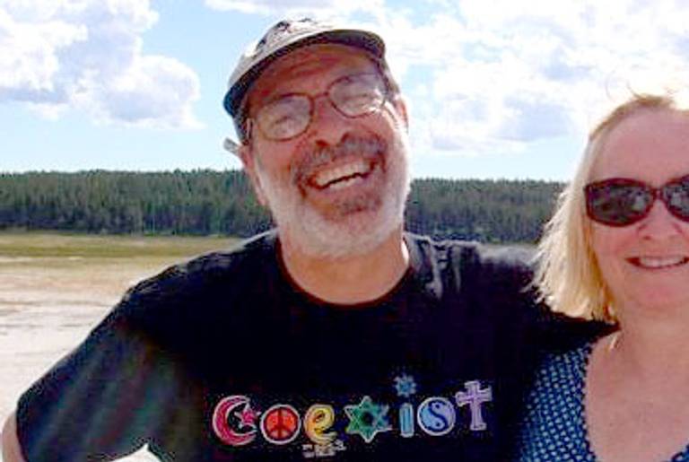 Rabbi Ed Stafman and his wife, Beth Lee, at Yellowstone National Park.(Laura Stafman)