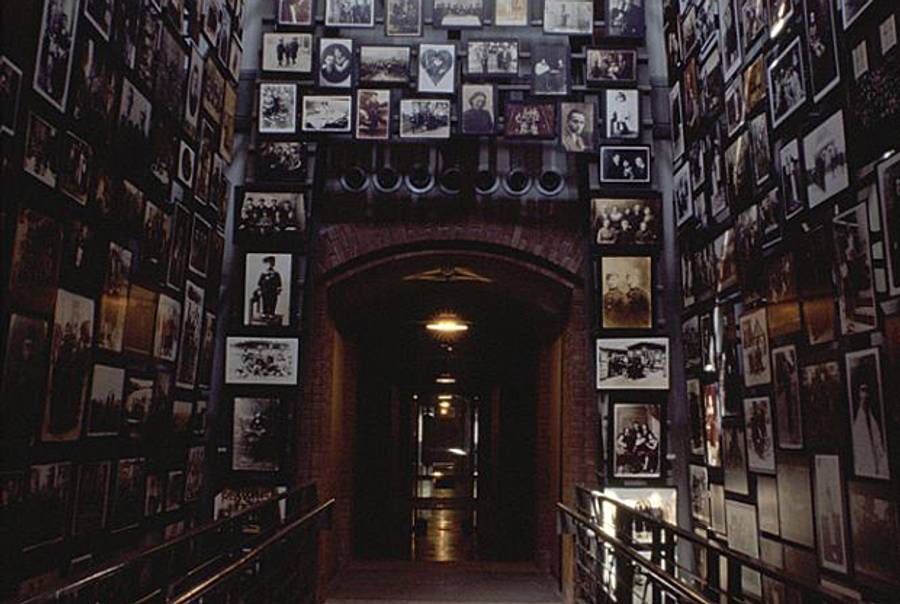 Tower of Faces at the United States Holocaust Memorial Museum in Washington, D.C. (Courtesy of USHMM)