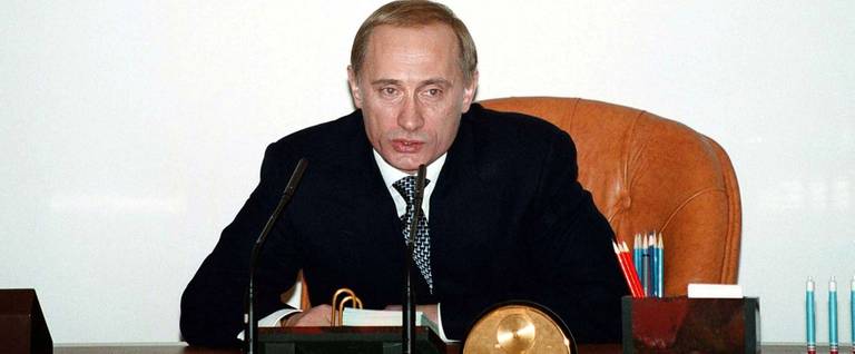 President Vladimir Putin the first hour of his new post. Boris Yeltsin announced on national television Friday, Dec. 31, 1999 that he had resigned and that presidential elections will be held within 90 days to officially replace him.