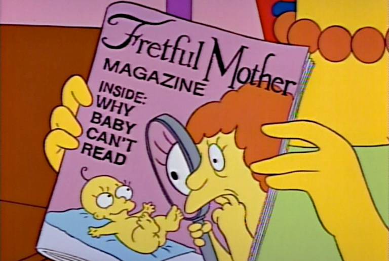 Fretful Mother debuts on The Simpsons.(Twentieth Century Fox)